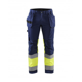 1558 Pantalon artisan haute-visibilité +stretch