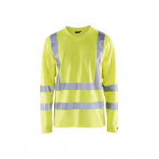 3381 T-shirt manches longues col V haute-visibilité anti-UV