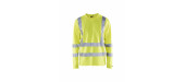 3381 T-shirt manches longues col V haute-visibilité anti-UV