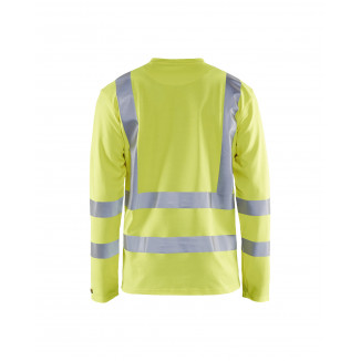3381 T-shirt manches longues col V haute-visibilité anti-UV