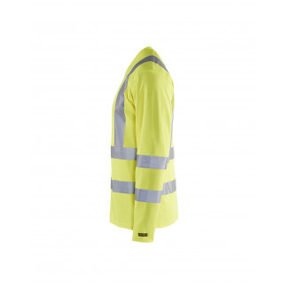 3381 T-shirt manches longues col V haute-visibilité anti-UV