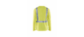 3383 T-shirt manches longues col V haute visibilité anti-UV anti-odeur