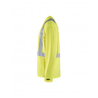 3383 T-shirt manches longues col V haute visibilité anti-UV anti-odeur