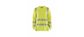 3385 T-shirt manches longues col V haute-visibilité anti-UV