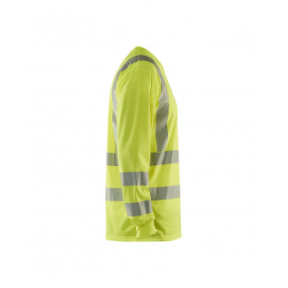 3385 T-shirt manches longues col V haute-visibilité anti-UV