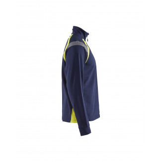 3432 Sweat col camionneur détails fluo