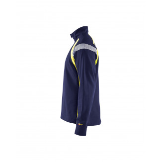 3432 Sweat col camionneur détails fluo
