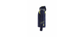 3433 Sweat zippé à capuche détails fluo