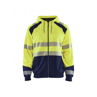 3546 Sweat zippé à capuche haute-visibilité