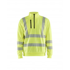 3564 Sweat col zippé haute-visibilité