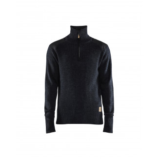 4630 Sweat en laine col zippé