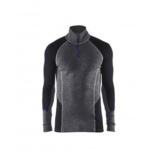 4899 Haut de sous-vêtements col zippé WARM