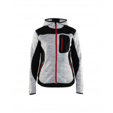 4931 Veste tricotée à capuche femme