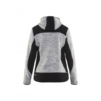 4931 Veste tricotée à capuche femme