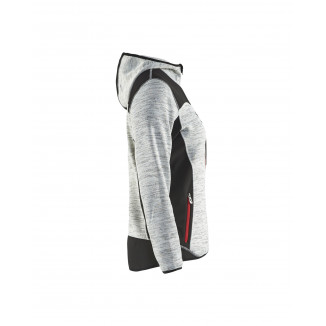 4931 Veste tricotée à capuche femme