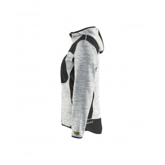 4931 Veste tricotée à capuche femme