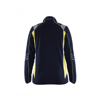 4973 Veste micropolaire détails fluo femme