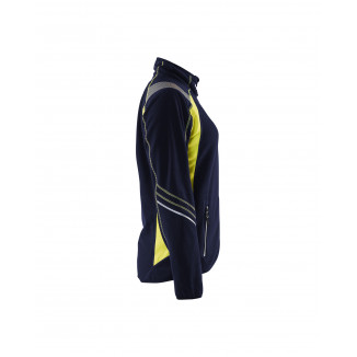 4973 Veste micropolaire détails fluo femme