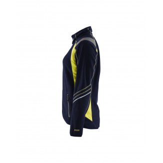 4973 Veste micropolaire détails fluo femme