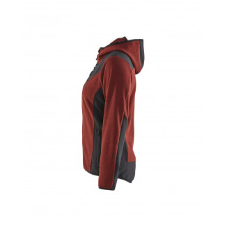 5941 Veste tricotée avec softshell femme