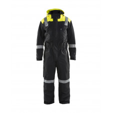 6787 Combinaison hiver manches longues à capuche détails fluo
