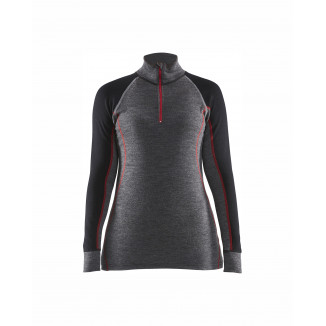 7299 Haut de sous-vêtement col zippé XWARM femme