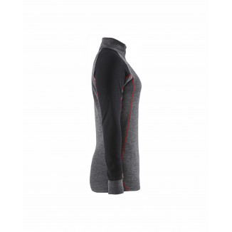 7299 Haut de sous-vêtement col zippé XWARM femme