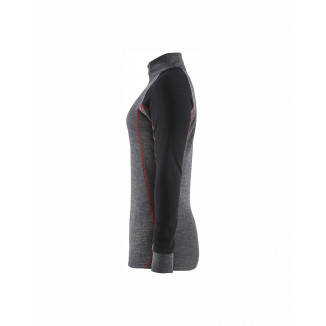 7299 Haut de sous-vêtement col zippé XWARM femme